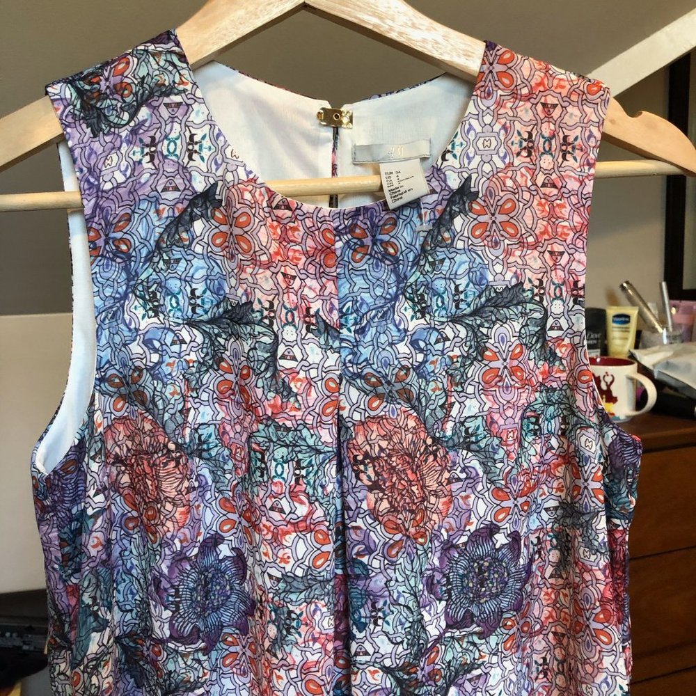 Floral Summer Business Casual Sheath Dress Size 4